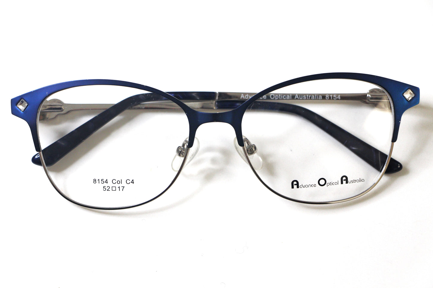 AOA 8154 Blue Semi-Rimless