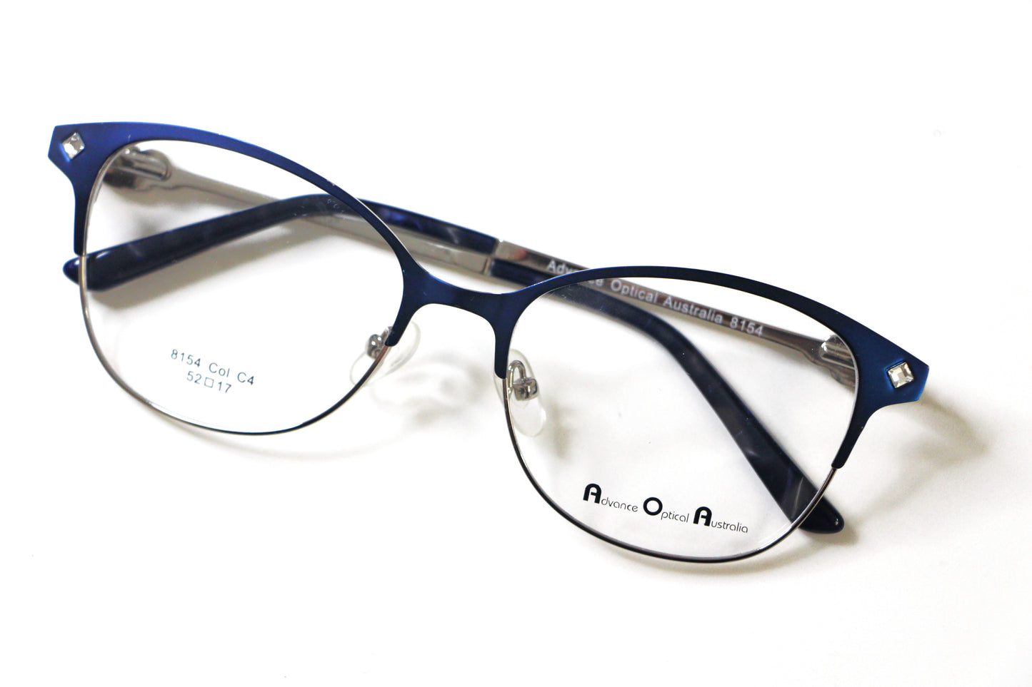 AOA 8154 Blue Semi-Rimless
